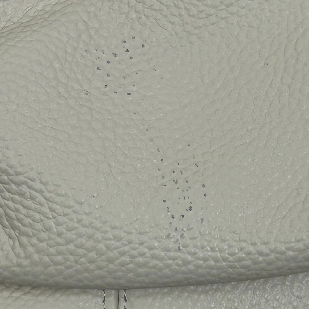 LAGGO‎ Handbag Womens Large Cream Pebbled Leather Studded Hobo Crossbody Bag
